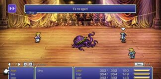 Final Fantasy VI Pixel Remaster Battle Screen