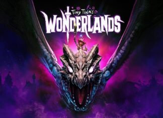 Tiny Tina's Wonderlands Logo with Dragon