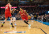 Derrick Rose build - Rose driving past defenders