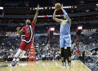 Jamal Murray Build - Murray attempting a jump shot