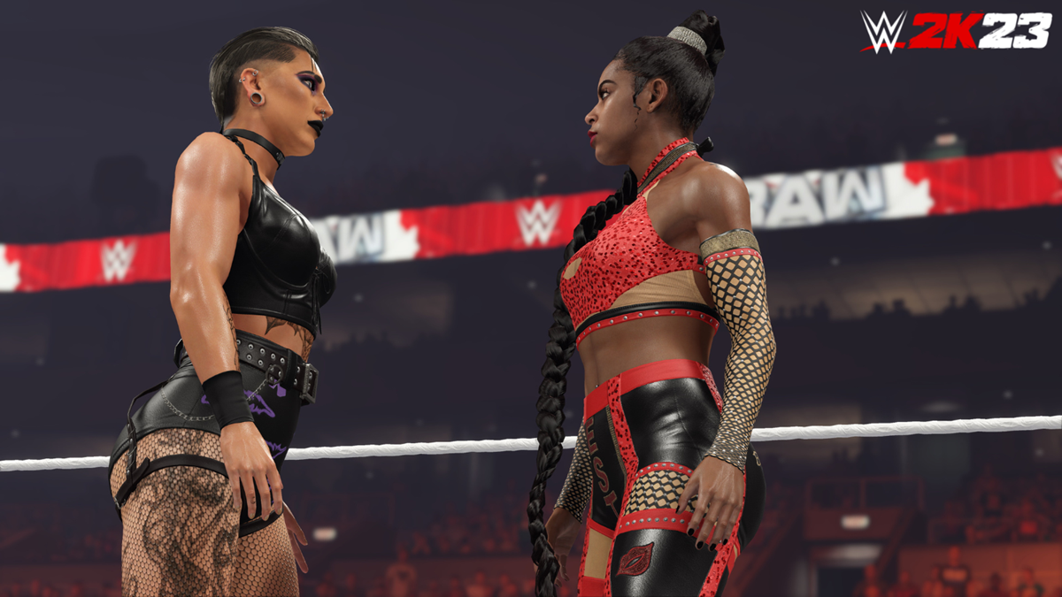 WWE 2K23 Roster List   WWE 2K23 Roster Bianca Belair And Rhea Ripley 