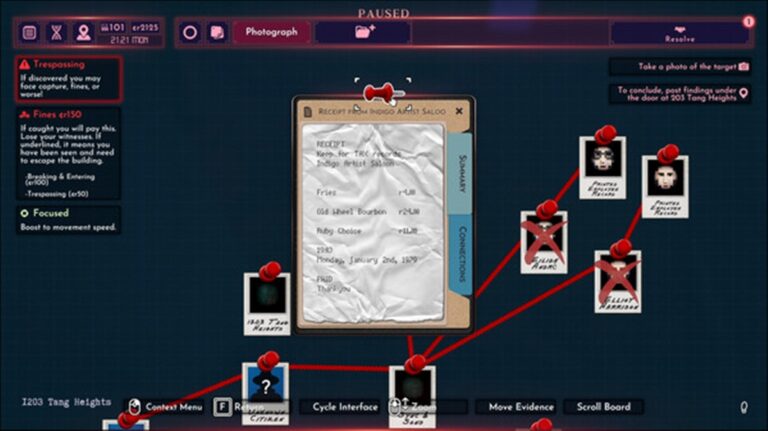 Shadows of Doubt roadmap - image of gameplay