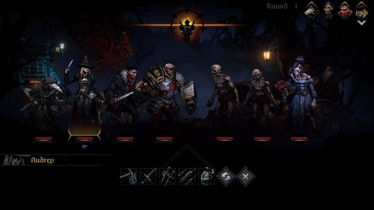 How to Unlock characters - screeengrab showing various character types from Darkest Dungeon 2