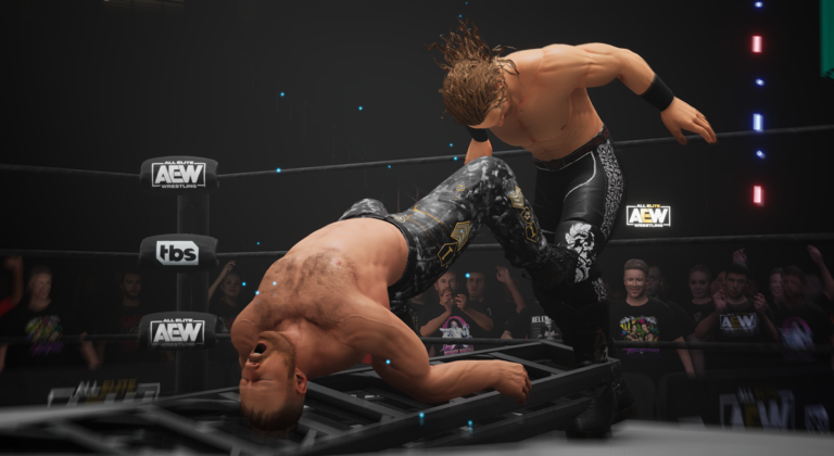 AEW Fight Forever CAW Formulas - image of Hangman Page fighting Kenny Omega