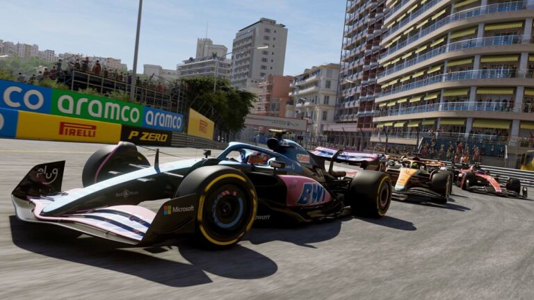 F1 23 Monaco GP Setup - image of cars racing