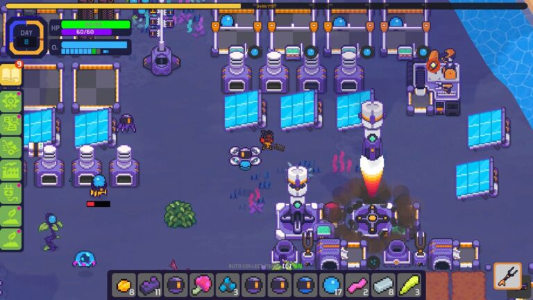 Nova Lands Codes - image from gameplay showing numerous inventions