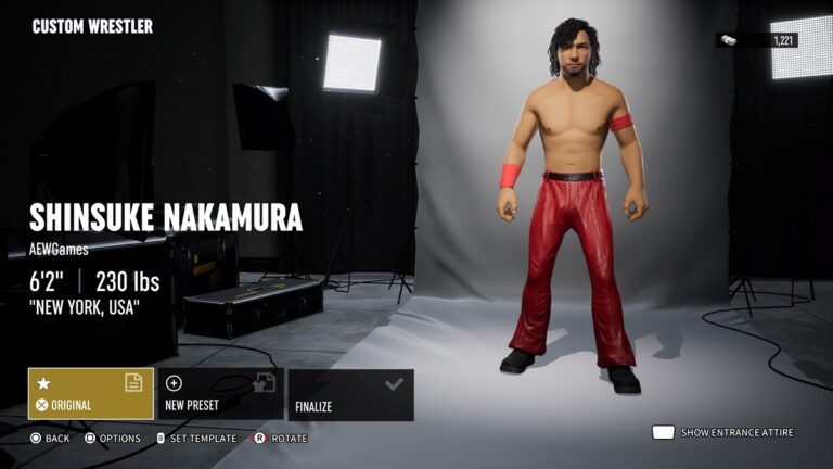 Shinsuke Nakamura CAW Formula creation