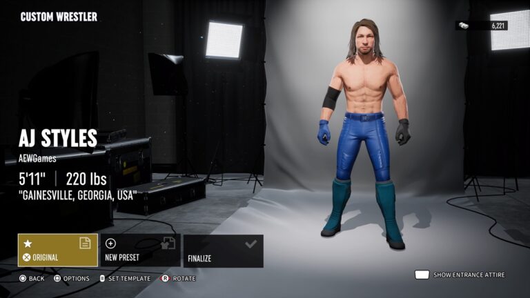 AJ Styles CAW Formula Creation