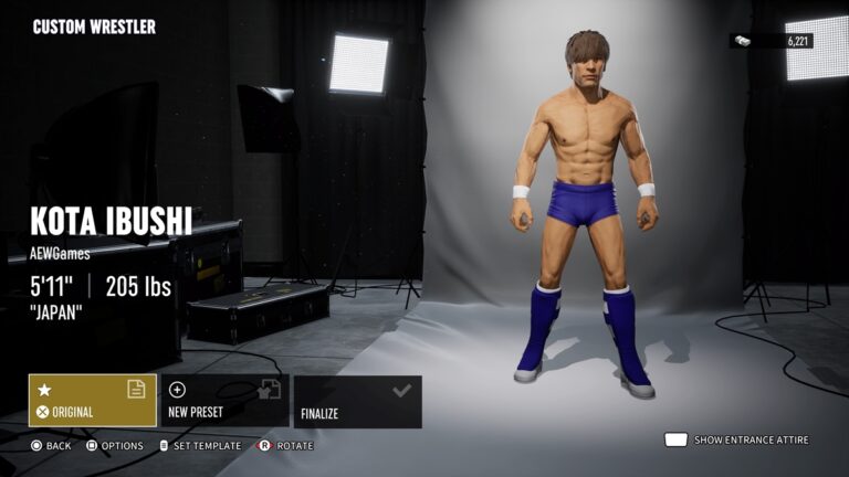 Kota Ibushi CAW Formula Creation