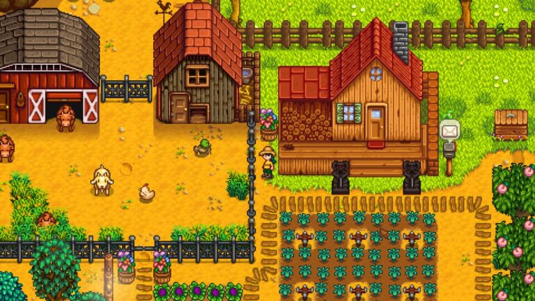 Stardew Valley Best Crops per season - image of farm from game