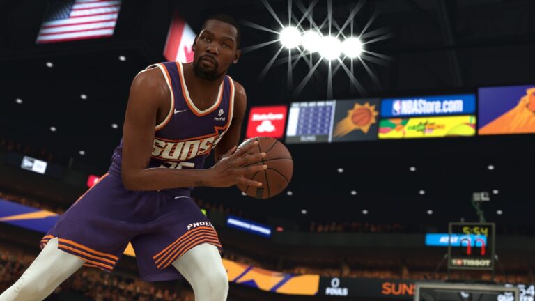 NBA 2K24 Best Centre Build Guide - promotional image of Kevin Durant