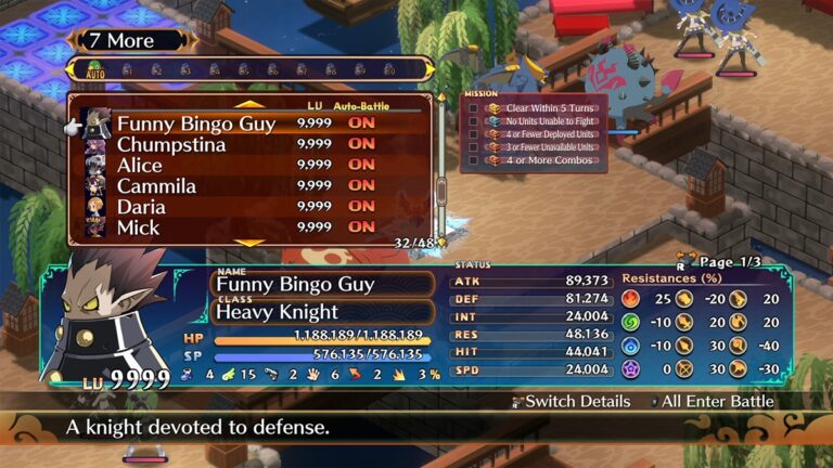 Disgaea 7 Unlock all classes - image from gameplay