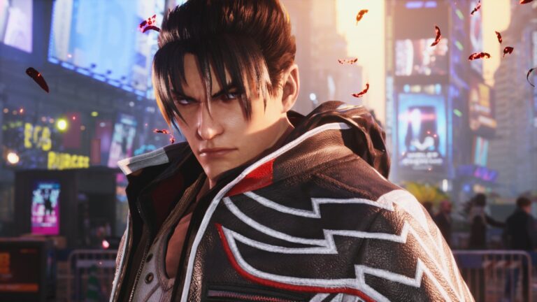 Tekken 8 Review Score: Promo graphic featuring Jin