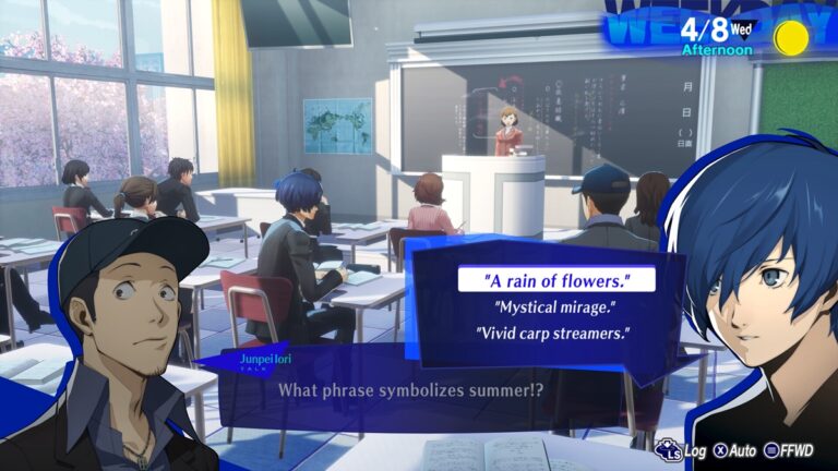 Persona 3 Reload Maiko Oohashi Answers Guide - image from gameplay