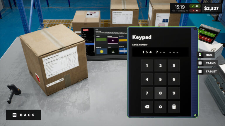 Parcel Simulator Inspection Guide - image from gameplay