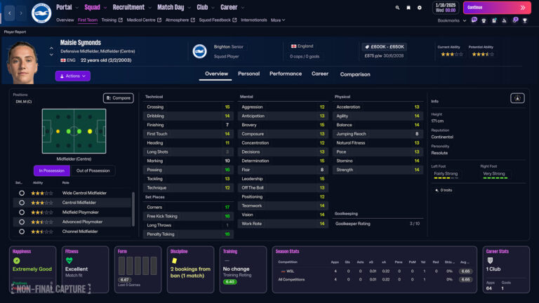 FM26 Women's Challenges Guide - image from gameplay